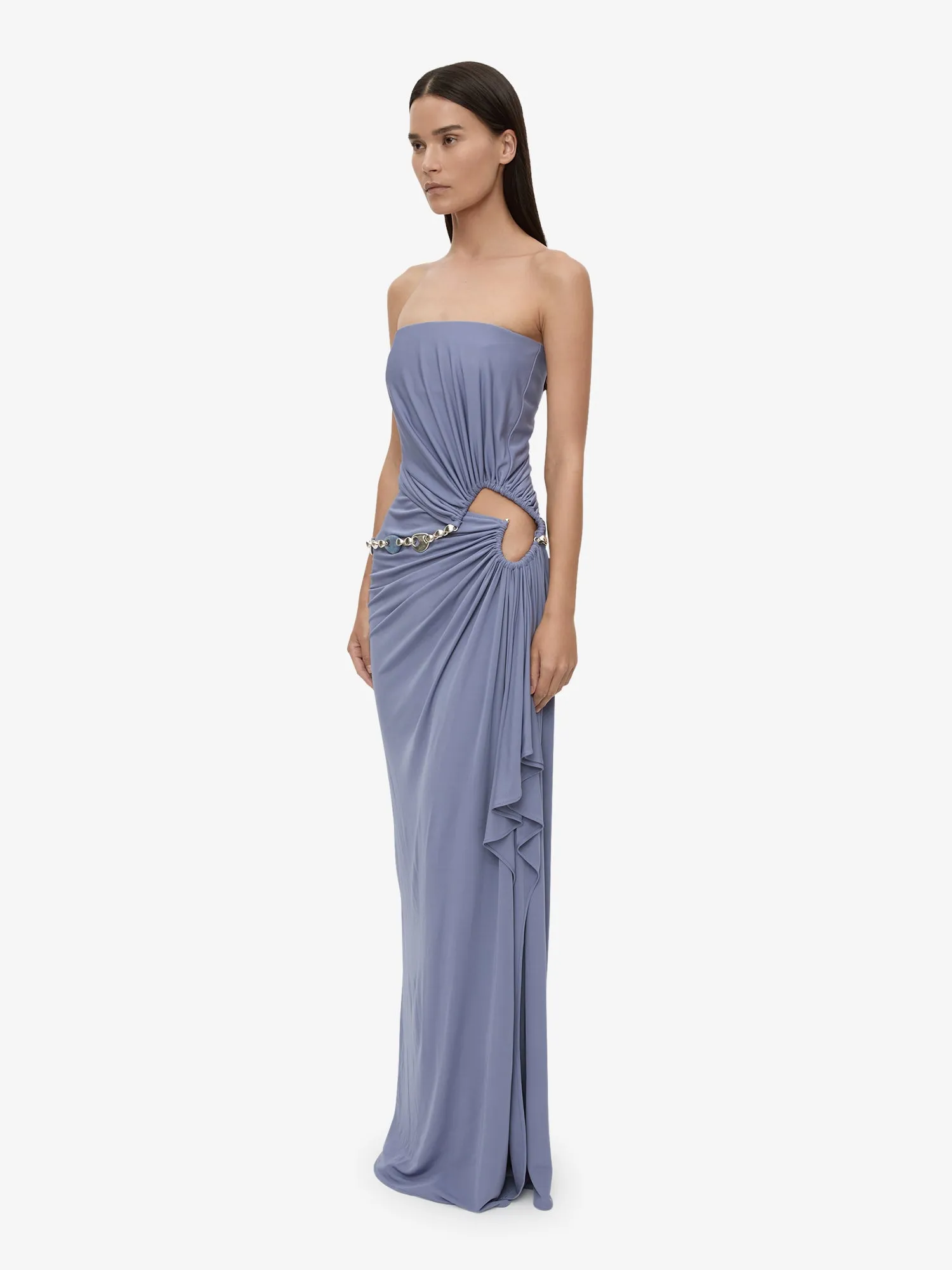 Crystal Cable Chain Strapless Gown sold by Christopher Esber product image thumbnail 2