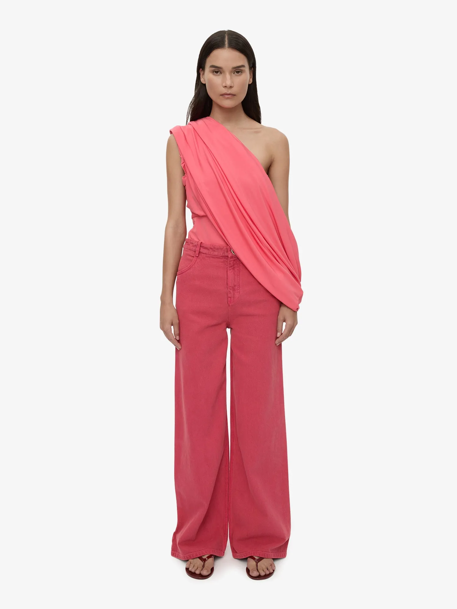 Aiba Draped Jersey Tee sold by Christopher Esber product image thumbnail 2