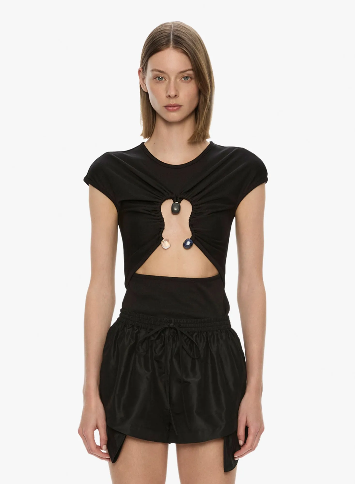 Hiero Crystal Capped Tee sold by Christopher Esber