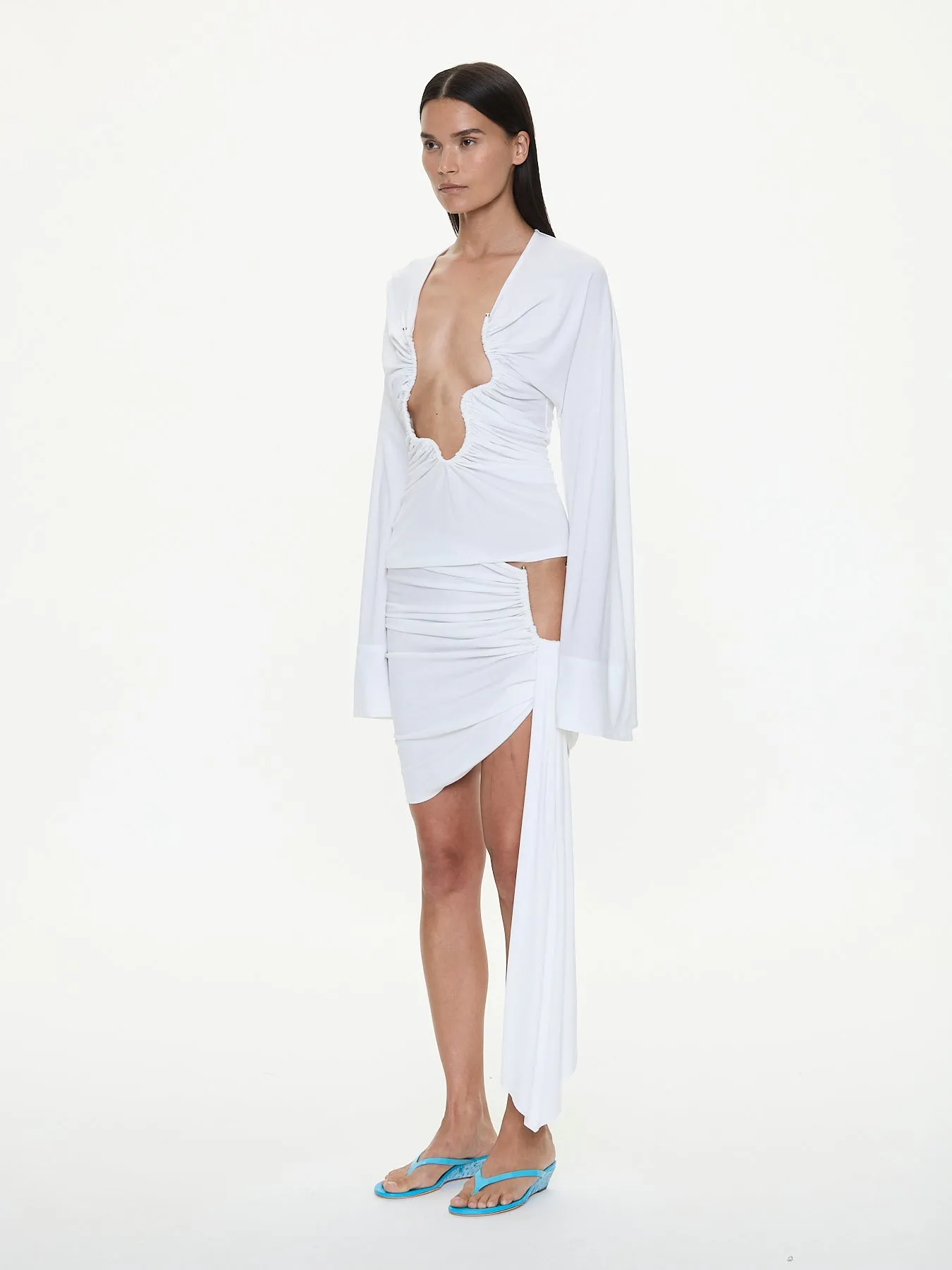 Salacia Ruched Long Sleeve Top sold by Christopher Esber product image thumbnail 3