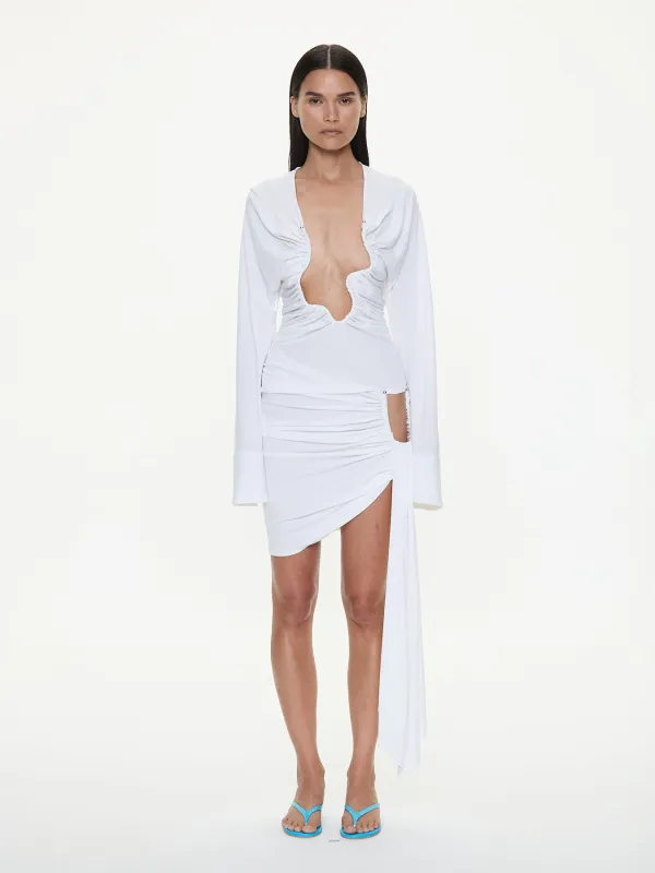 Salacia Ruched Long Sleeve Top made by Christopher Esber