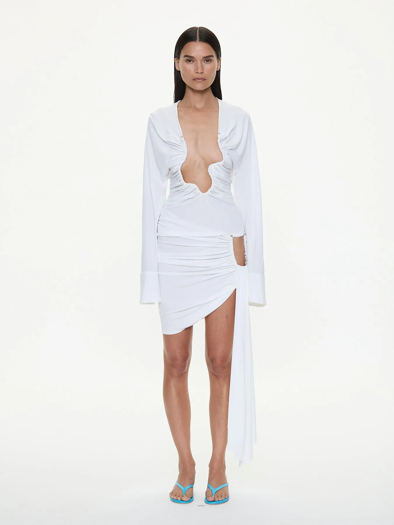 Salacia Ruched Long Sleeve Top sold by Christopher Esber