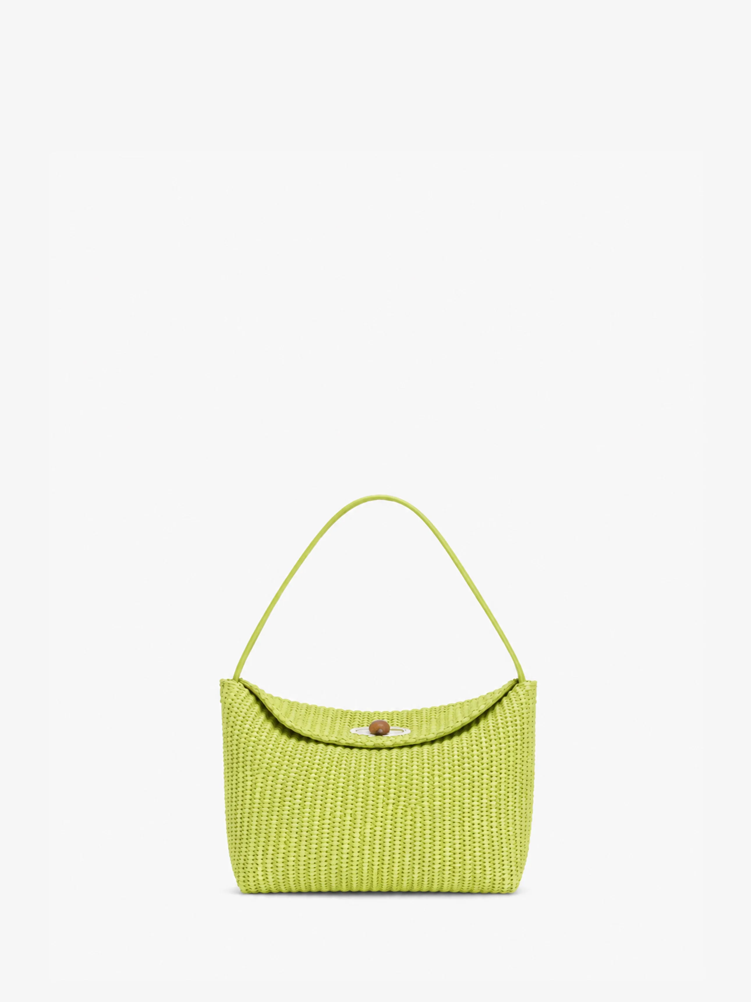 Turnlock Raffia Mini Bag sold by Christopher Esber