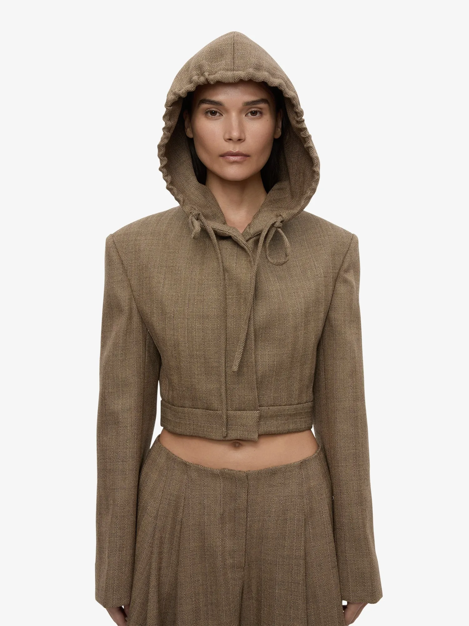 Plinth Herringbone Hoodie sold by Christopher Esber product image thumbnail 5