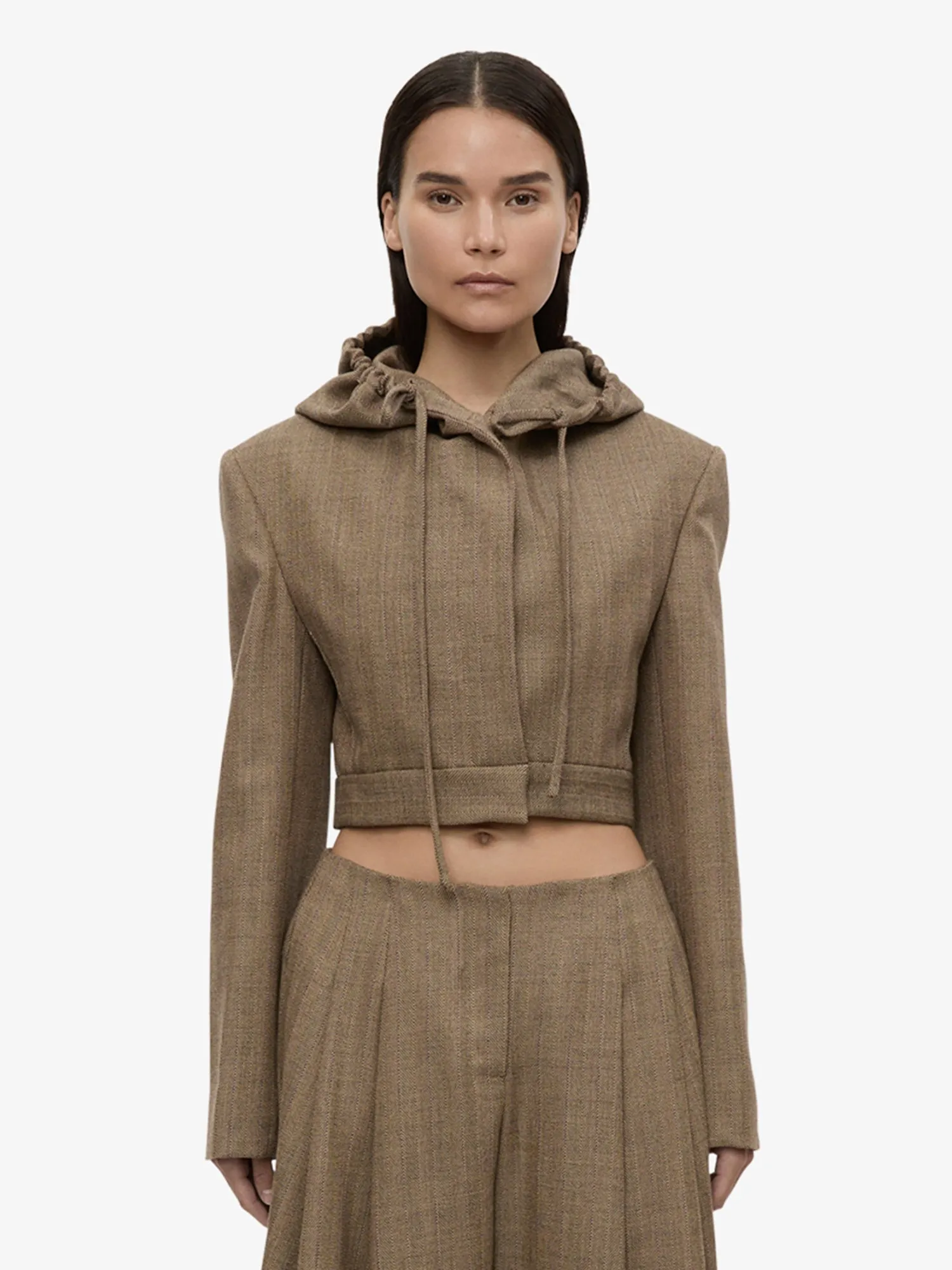 Plinth Herringbone Hoodie sold by Christopher Esber