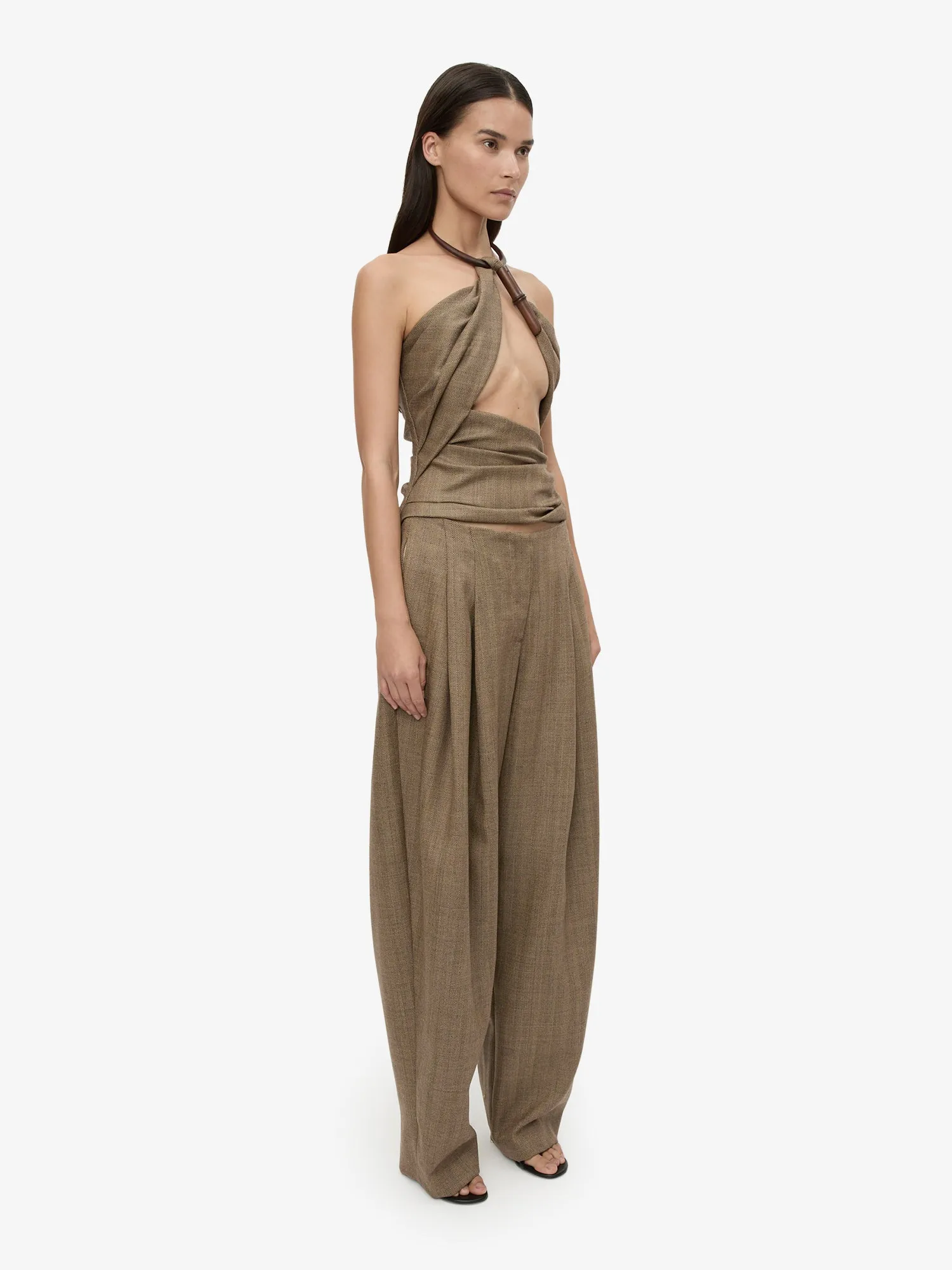 Chime Necklace Herringbone Halter Top sold by Christopher Esber product image thumbnail 3