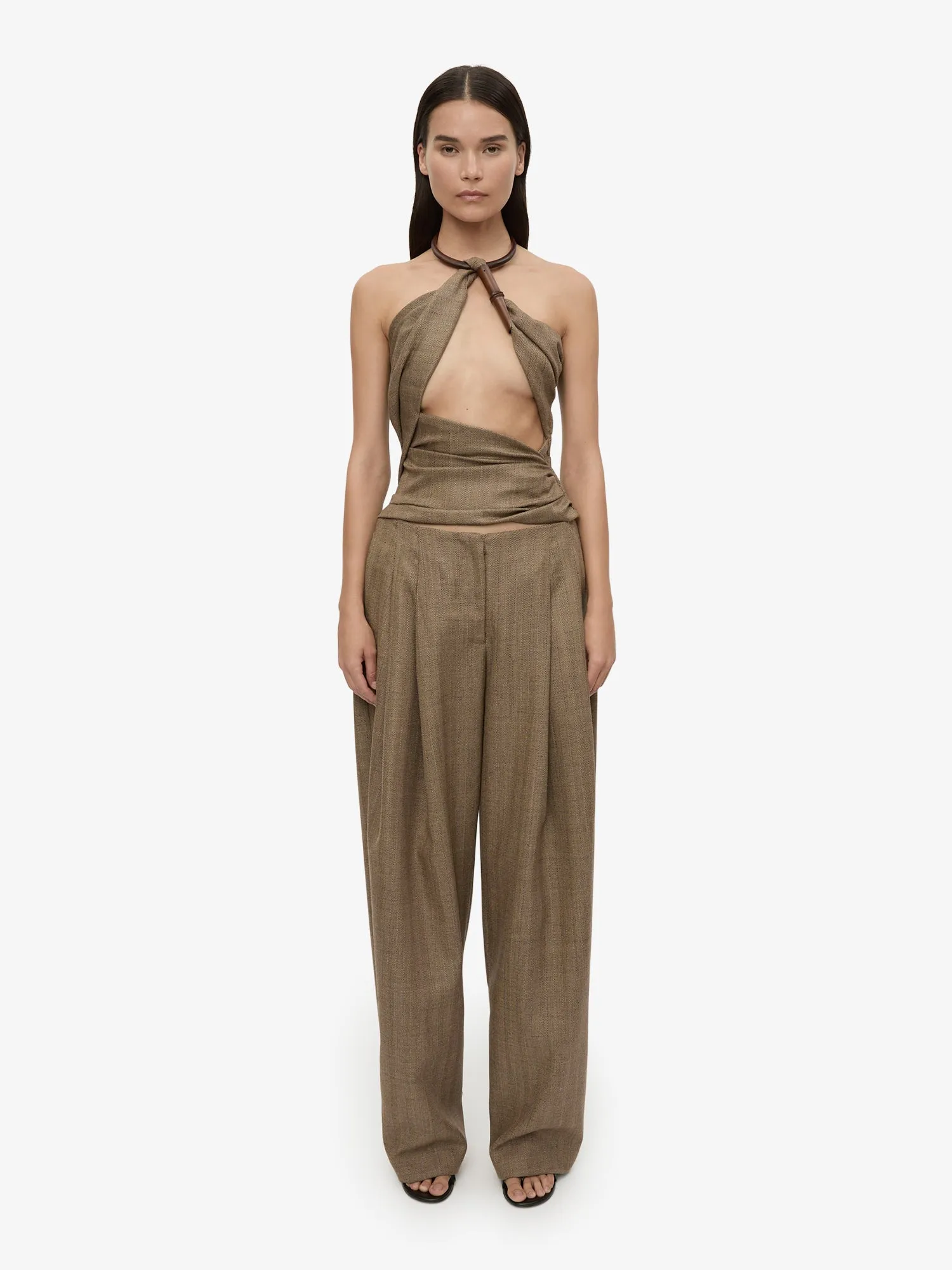 Chime Necklace Herringbone Halter Top sold by Christopher Esber product image thumbnail 2