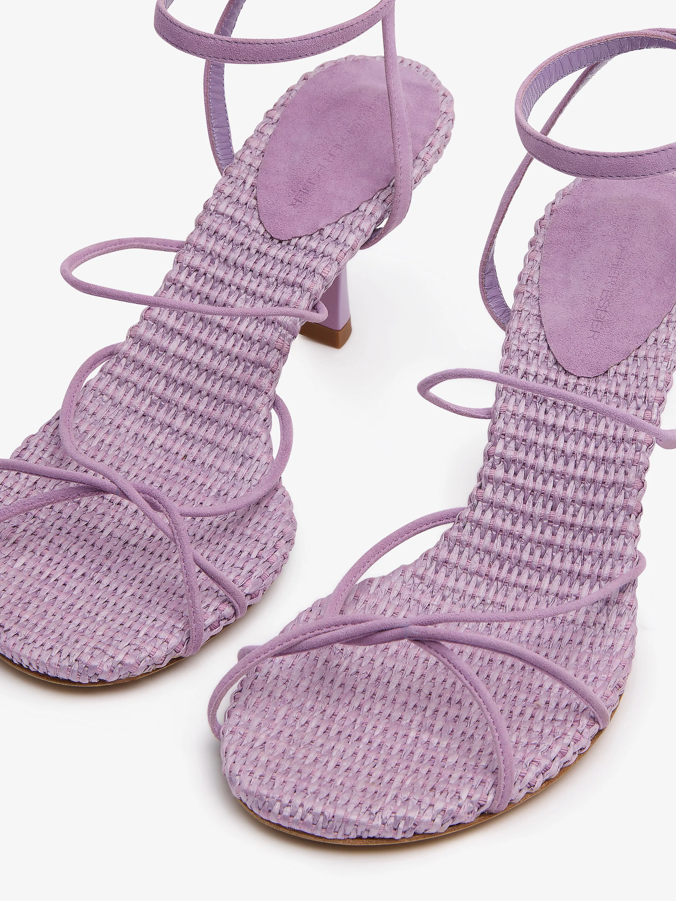 Blaze Raffia Suede Heel sold by Christopher Esber product image thumbnail 3