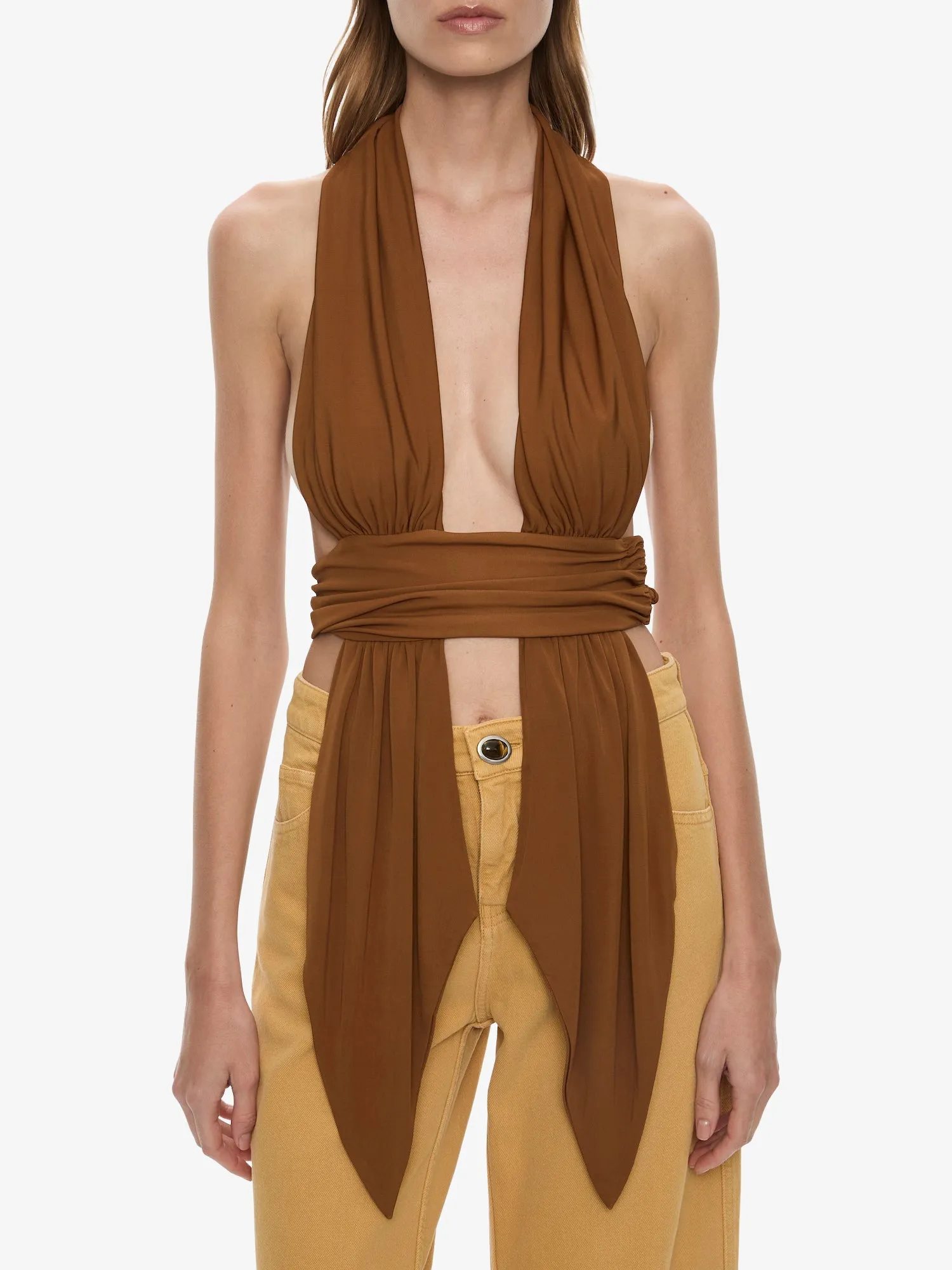 Scarf Draped Halter Top sold by Christopher Esber product image thumbnail 3