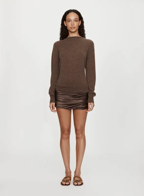 Monument Cummerbund Silk Mini Dress made by Christopher Esber