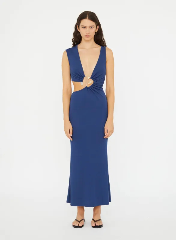Spiral Crystal Cutaway Dress made by Christopher Esber