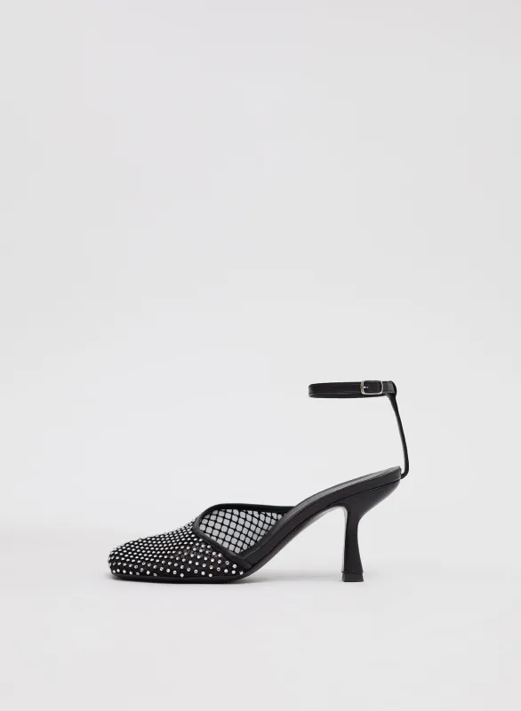 Minette Veiled Heel made by Christopher Esber
