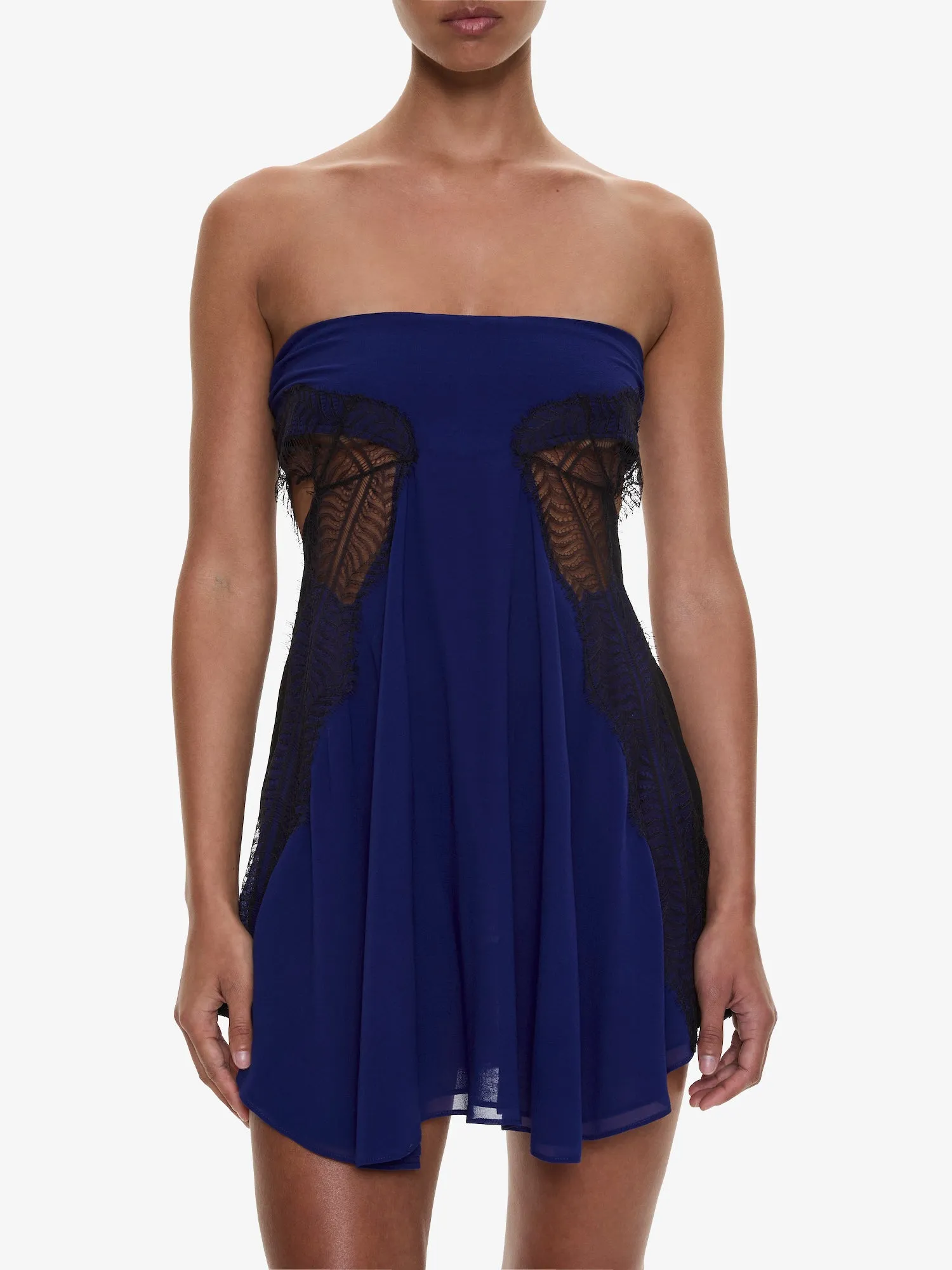 Aira Strapless Lace Mini Dress sold by Christopher Esber product image thumbnail 3