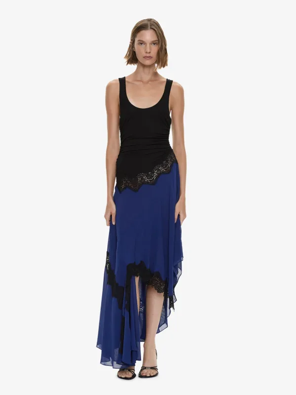 Cutaway Lace Gathered Tank Dress made by Christopher Esber