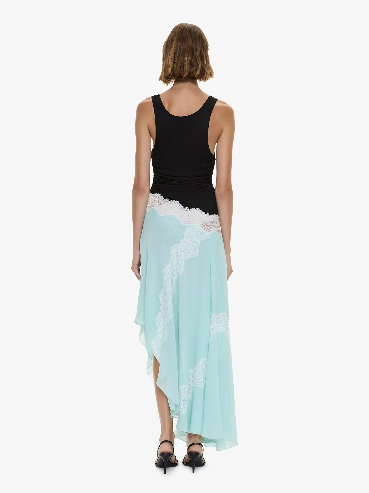 Cutaway Lace Gathered Tank Dress sold by Christopher Esber product image thumbnail 5