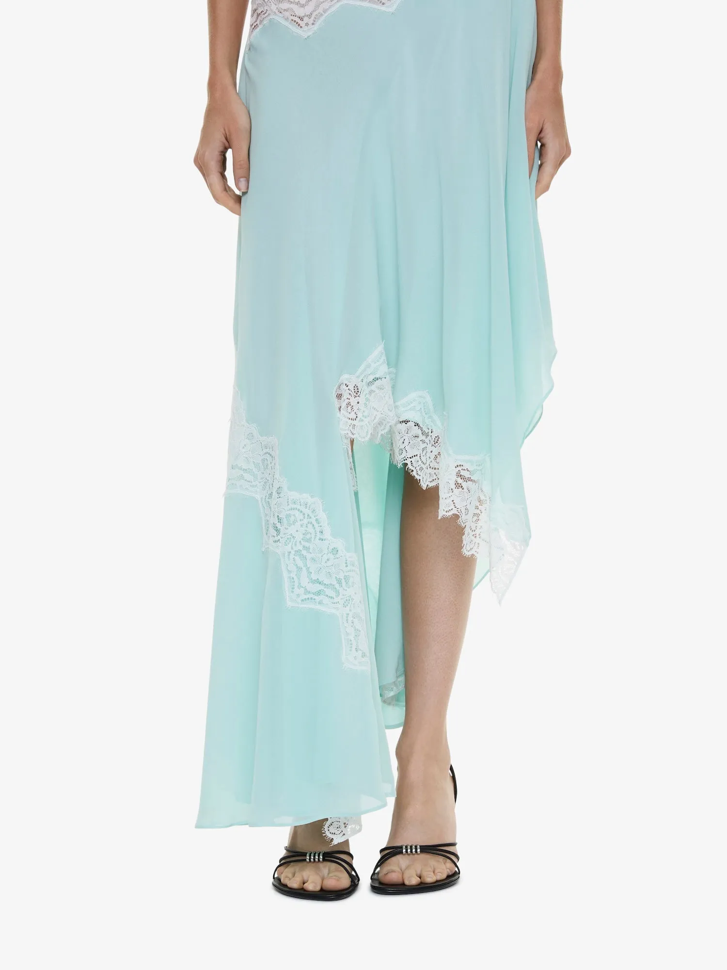 Cutaway Lace Gathered Tank Dress sold by Christopher Esber product image thumbnail 4
