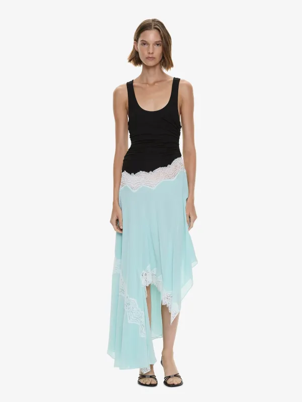 Cutaway Lace Gathered Tank Dress made by Christopher Esber