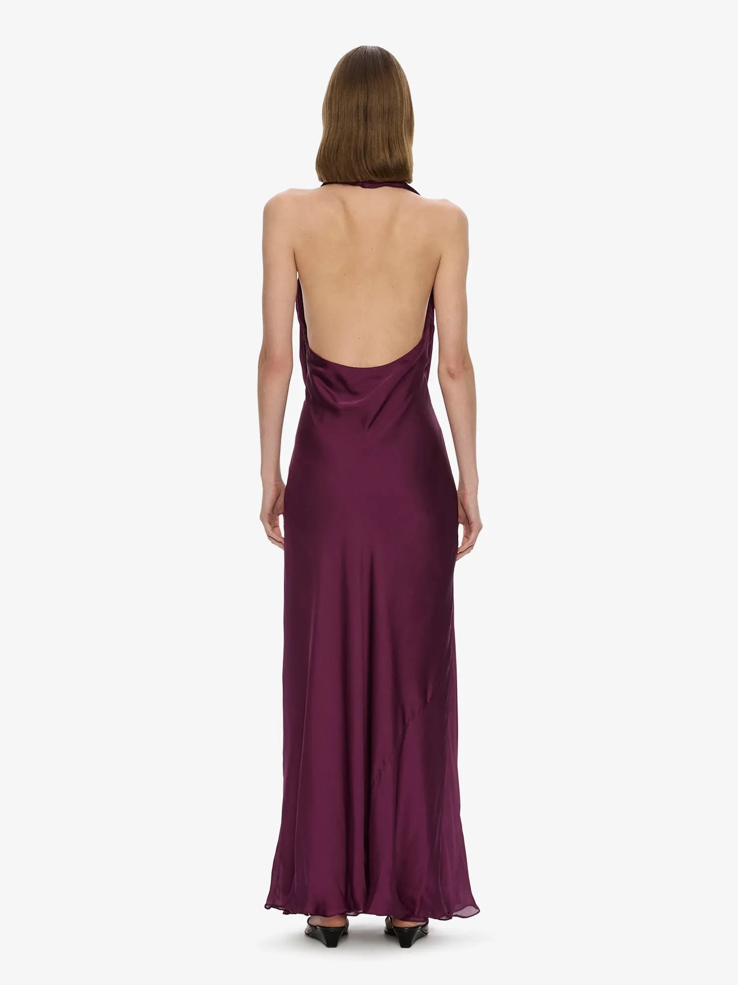 Cesura Cowl Lace Halter Gown sold by Christopher Esber product image thumbnail 4