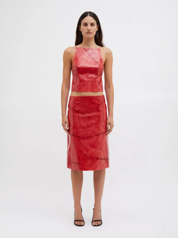 Alocasia Leaf Skirt made by Christopher Esber