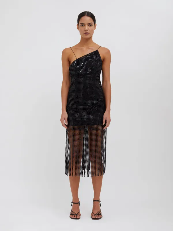 Diamond Tassel One Shoulder Dress sold by Christopher Esber