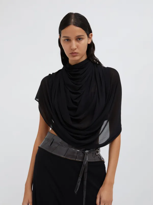 Casteret Draped Shoulder Top sold by Christopher Esber