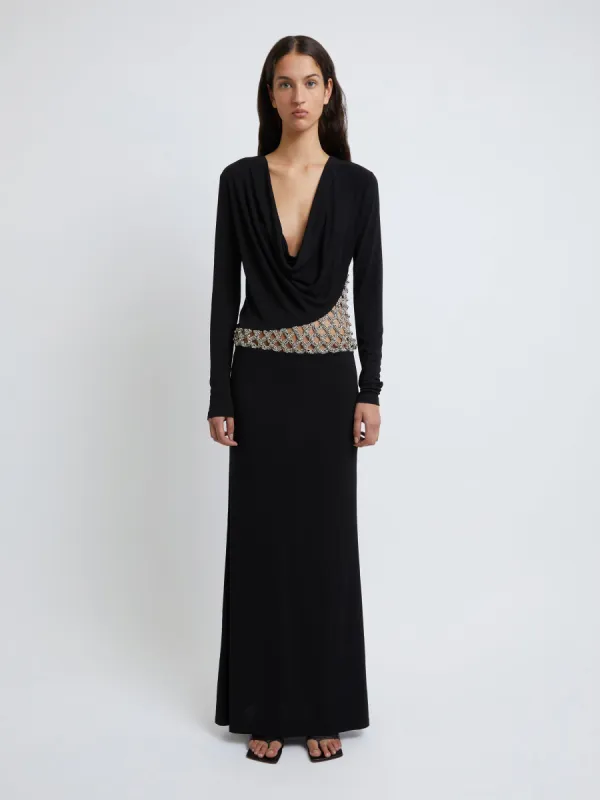 Crystal Cowl Dress sold by Christopher Esber