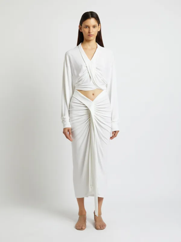 Carved Long Sleeve Top made by Christopher Esber