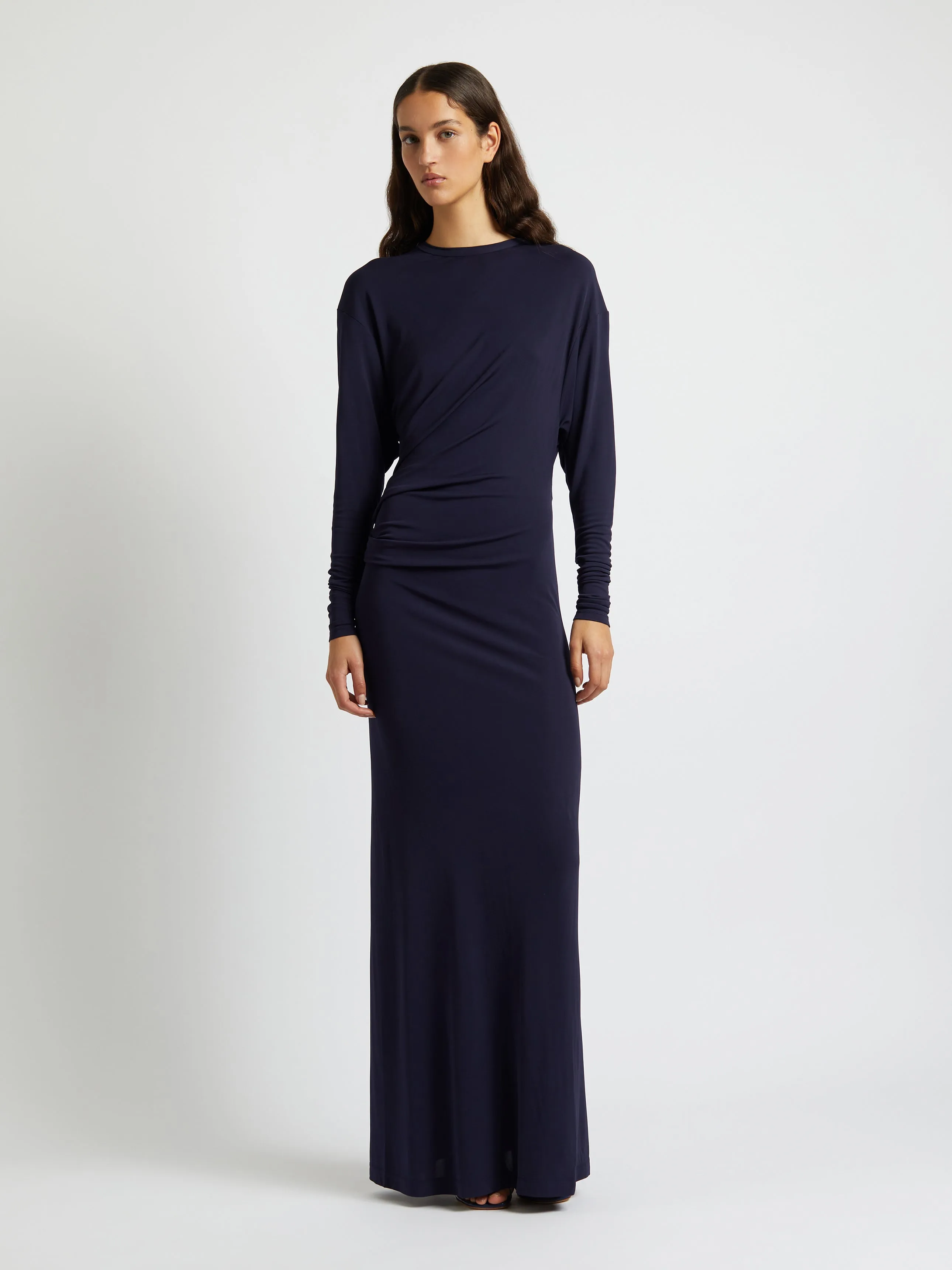 Side Cowl Long Sleeve Dress sold by Christopher Esber product image thumbnail 4