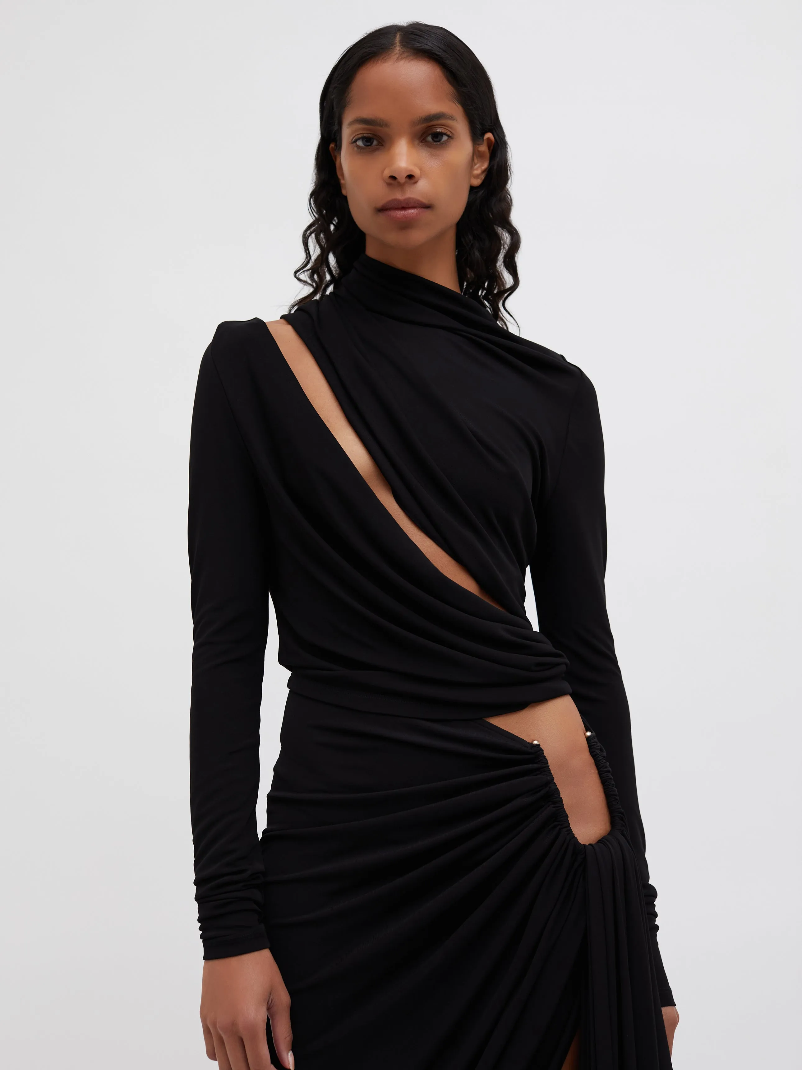 Monstera Long Sleeve Top sold by Christopher Esber