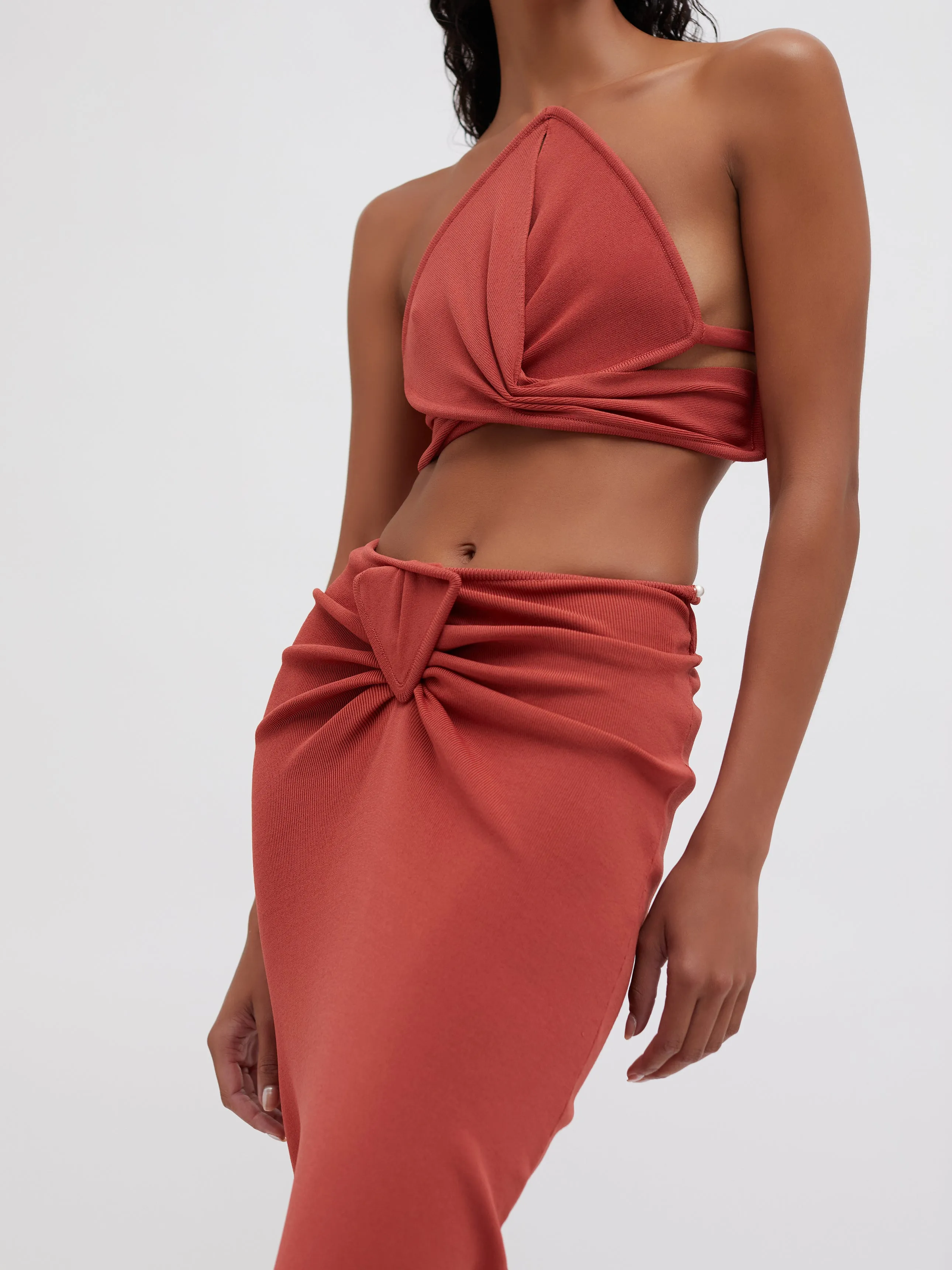 Ore Spear Twist Knit Skirt sold by Christopher Esber product image thumbnail 2