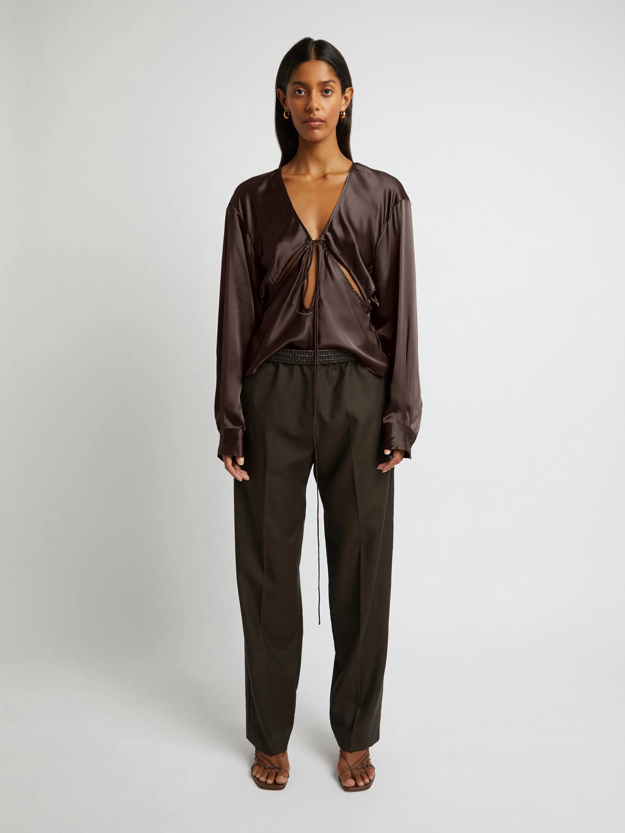 Triquetra Front Tie Shirt sold by Christopher Esber product image thumbnail 2