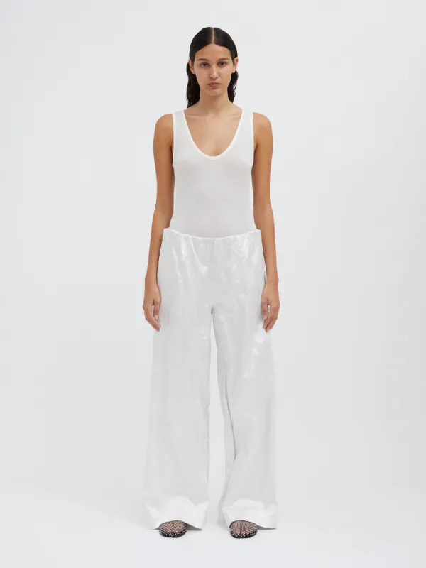 Satinned Silk Crush Trouser sold by Christopher Esber