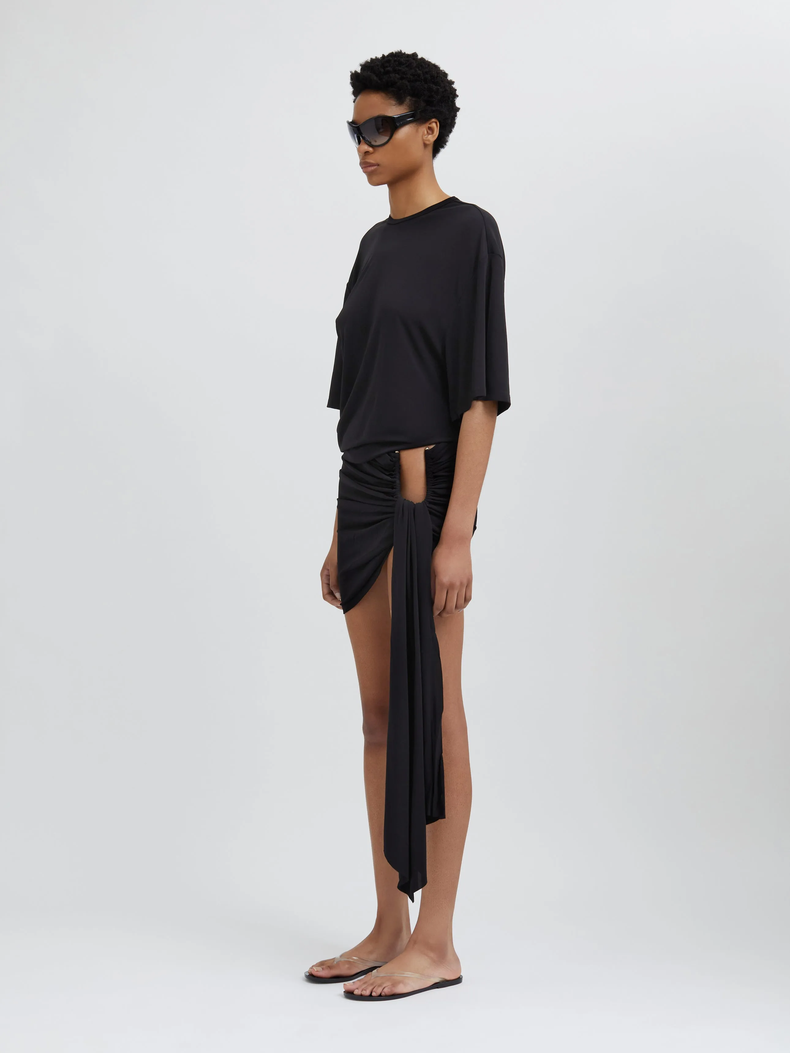 Side Cowl Waist Tee sold by Christopher Esber product image thumbnail 3