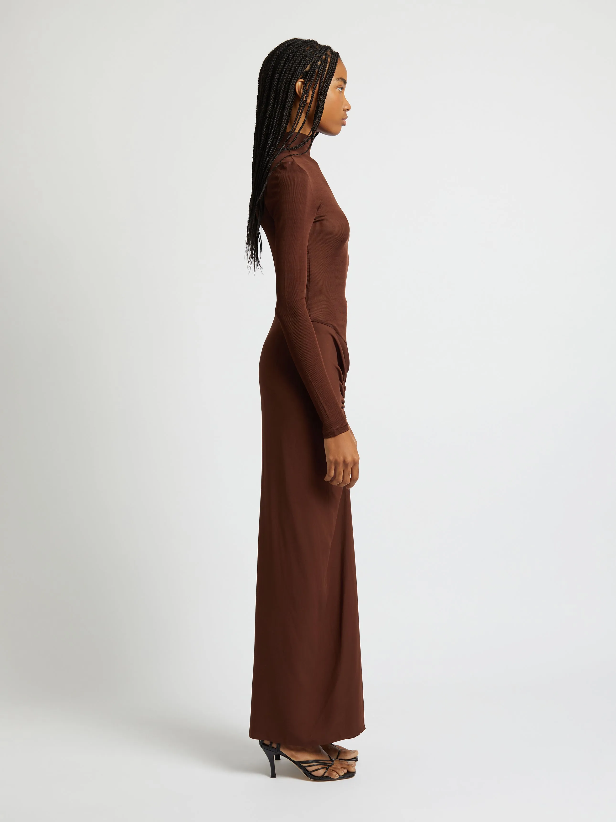 Fusion Long Sleeve Gathered Dress sold by Christopher Esber product image thumbnail 3