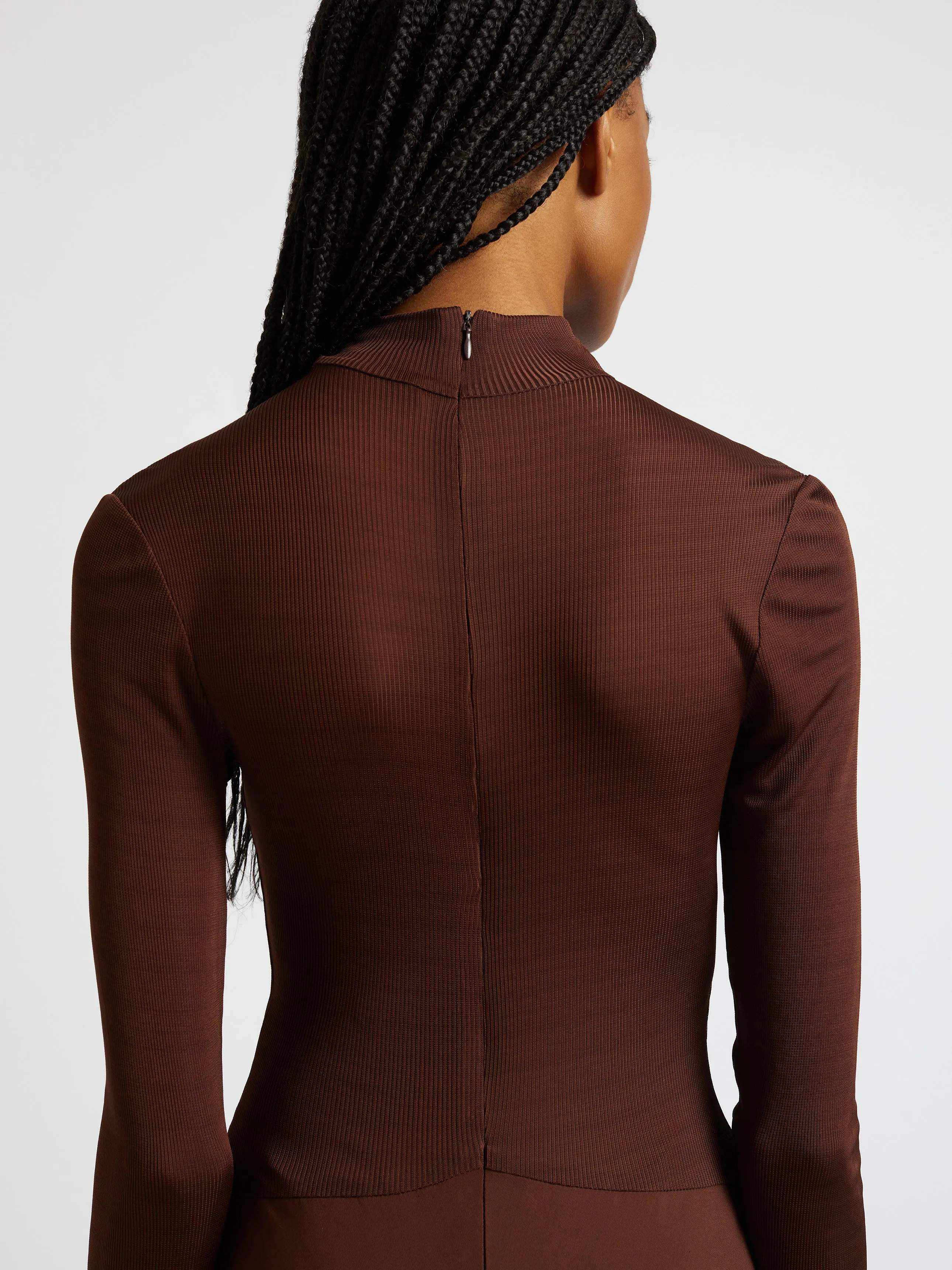 Fusion Long Sleeve Gathered Dress sold by Christopher Esber product image thumbnail 5