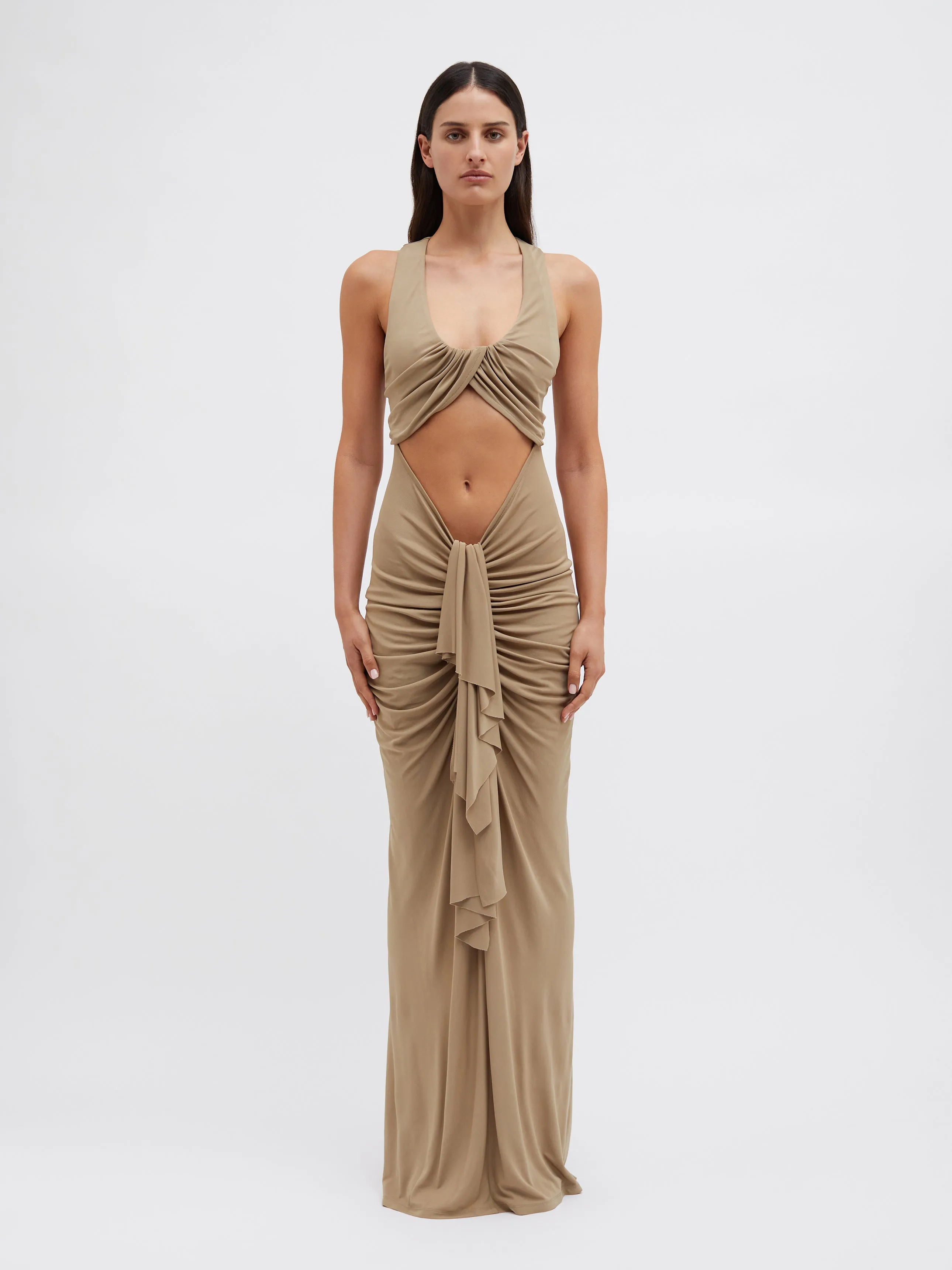 Vivenda Drape Front Dress sold by Christopher Esber