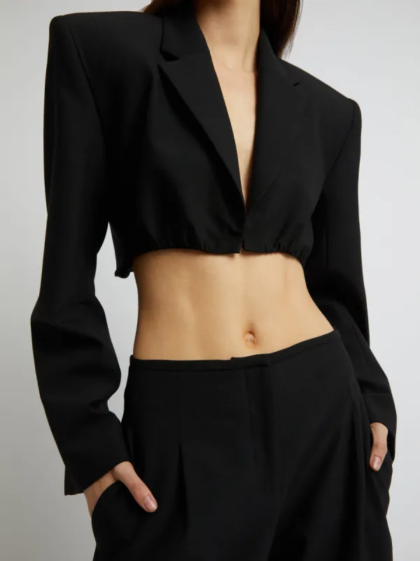 Scylla Crop Blazer made by Christopher Esber