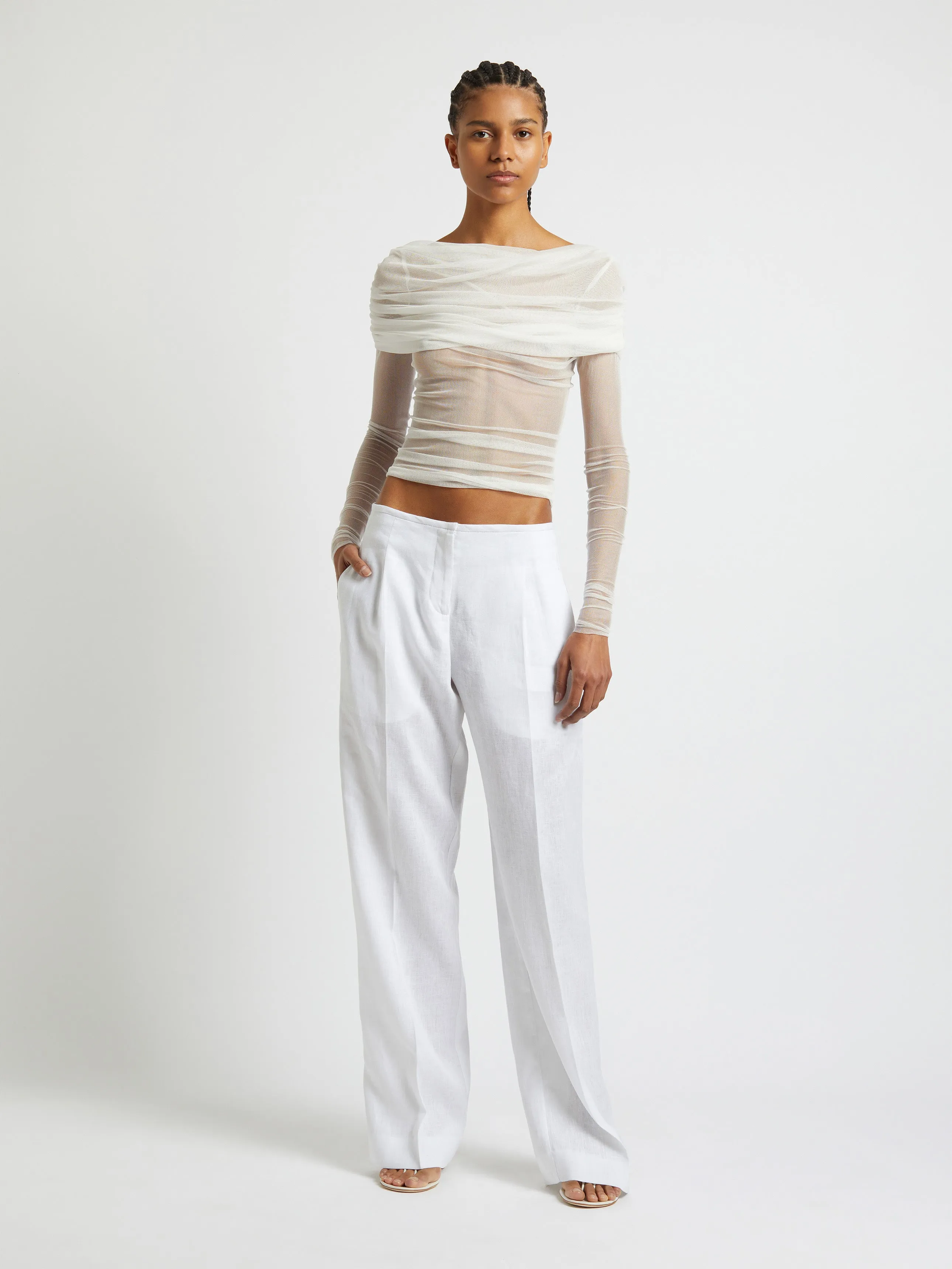 Low Rise Linen Trouser sold by Christopher Esber product image thumbnail 5