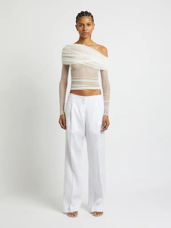 Low Rise Linen Trouser sold by Christopher Esber