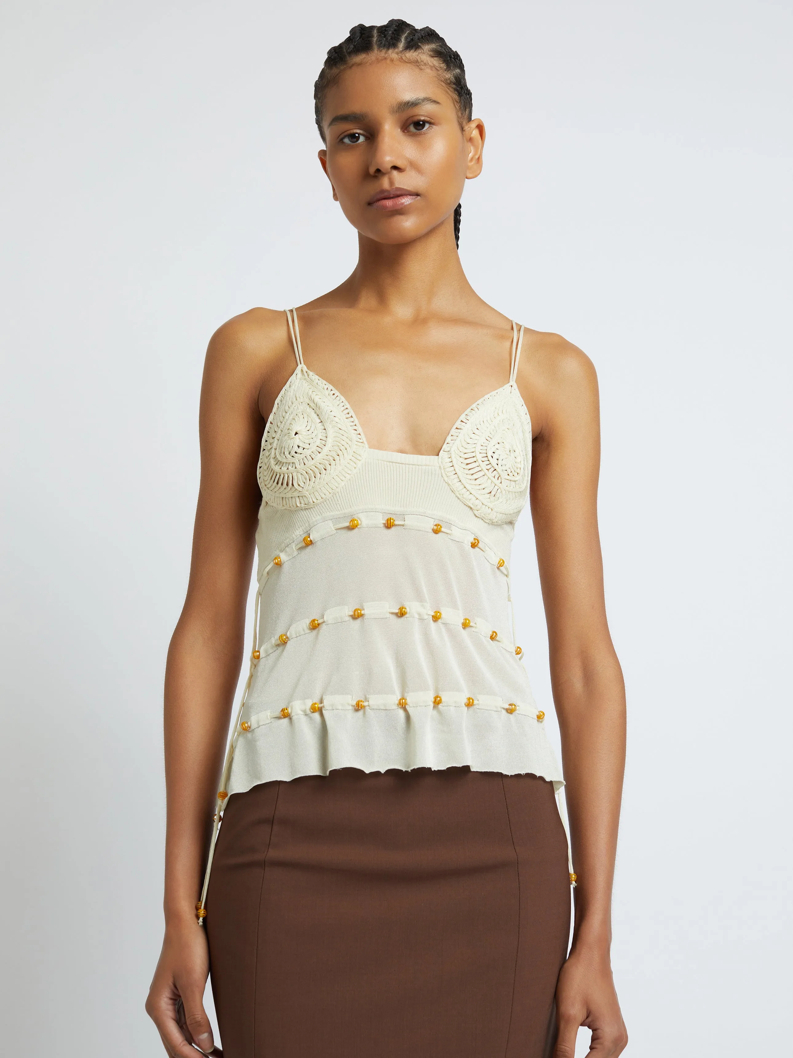 Reminiscence Beaded Cami sold by Christopher Esber