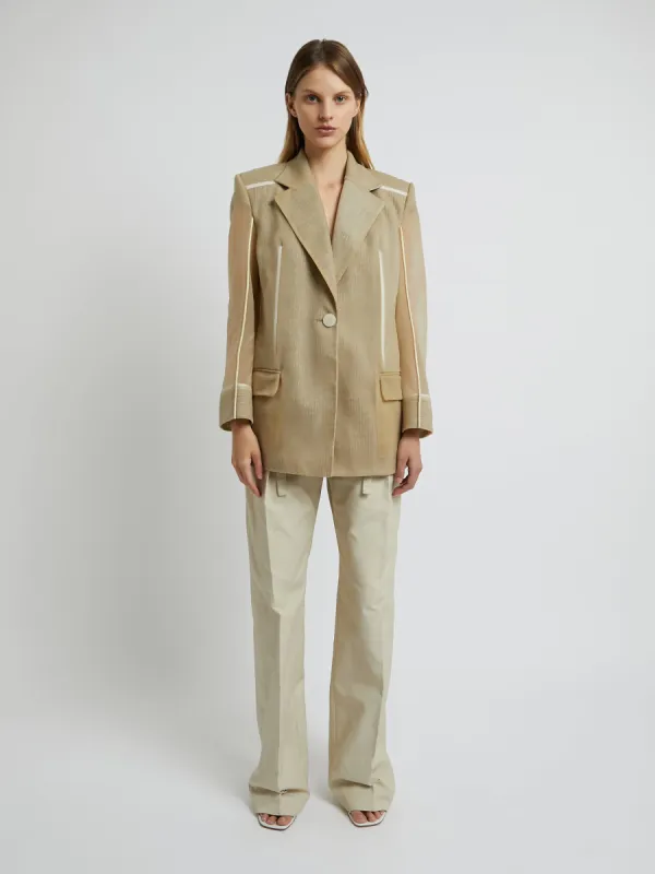 Tailored Transparency Graph Outlined Blazer made by Christopher Esber