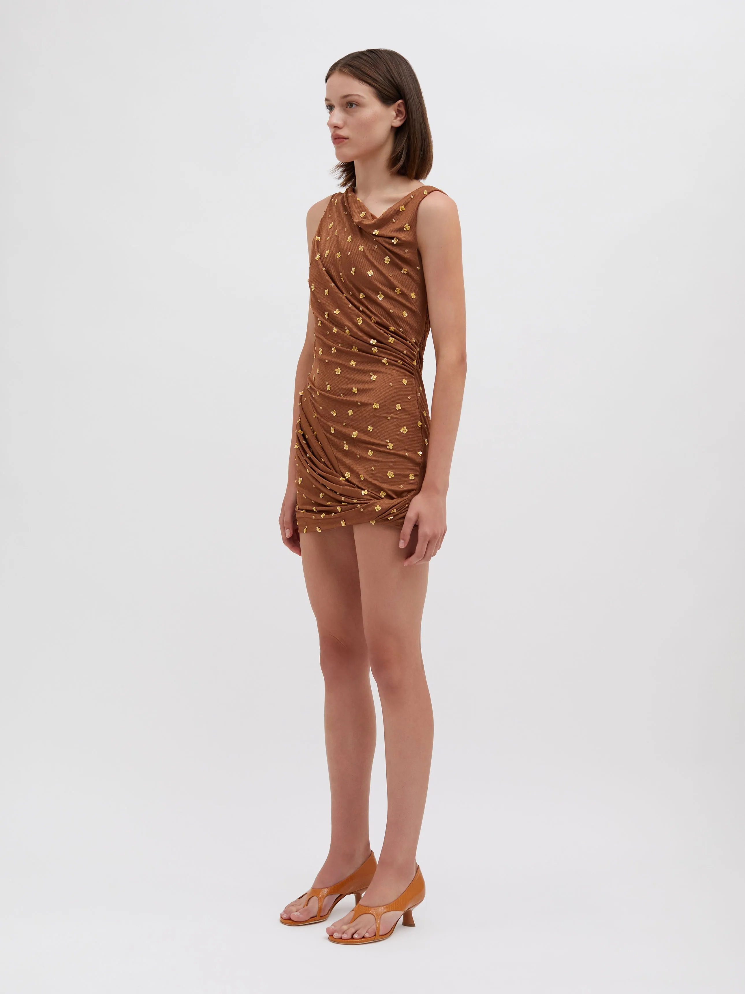 Verba Beaded Draped Mini Dress sold by Christopher Esber product image thumbnail 5