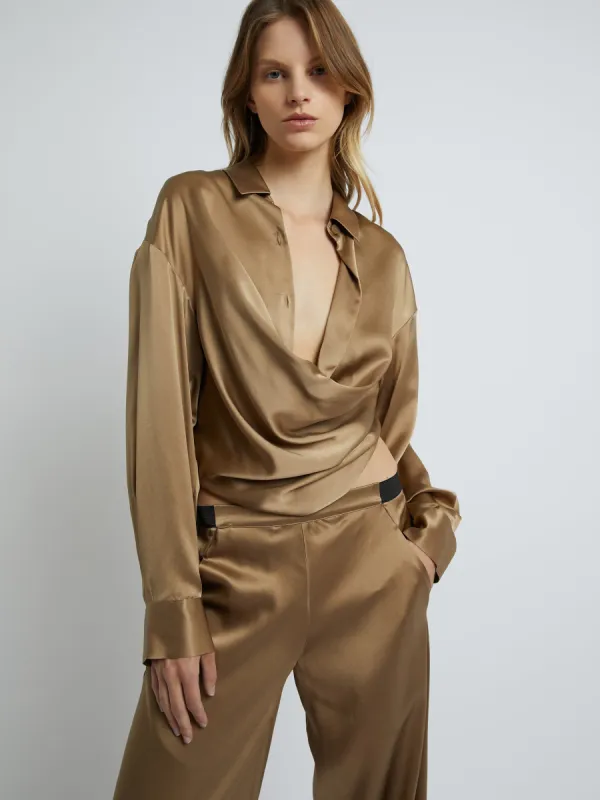 Silk Cowl Top sold by Christopher Esber