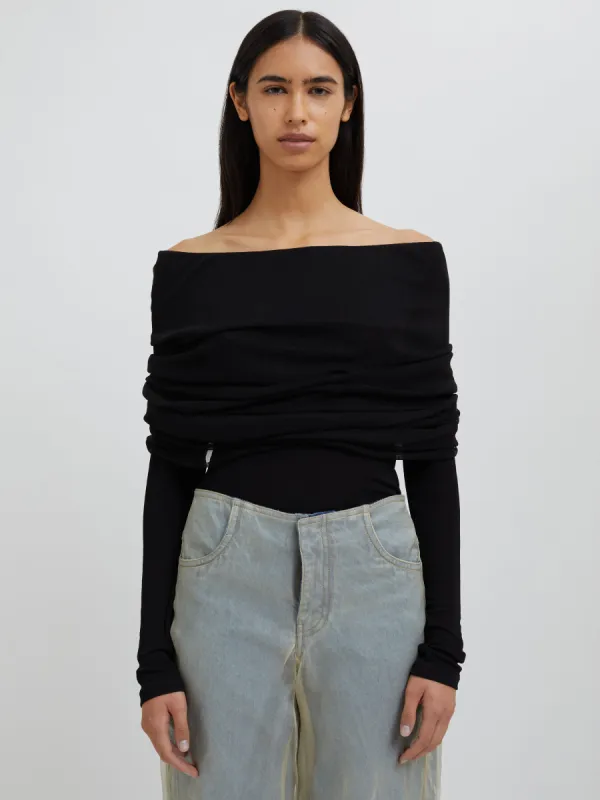 Sonora Veiled Long Sleeve Top made by Christopher Esber