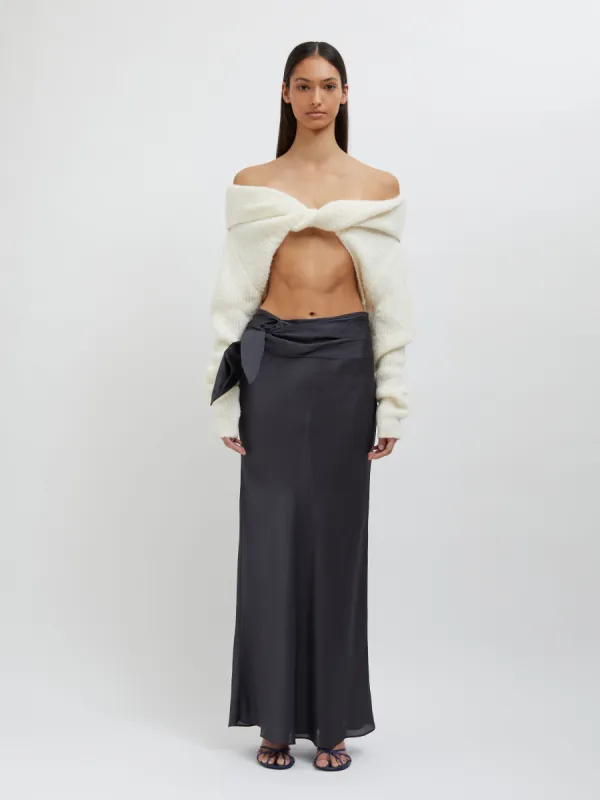 Wrapped Tie Silk Skirt made by Christopher Esber