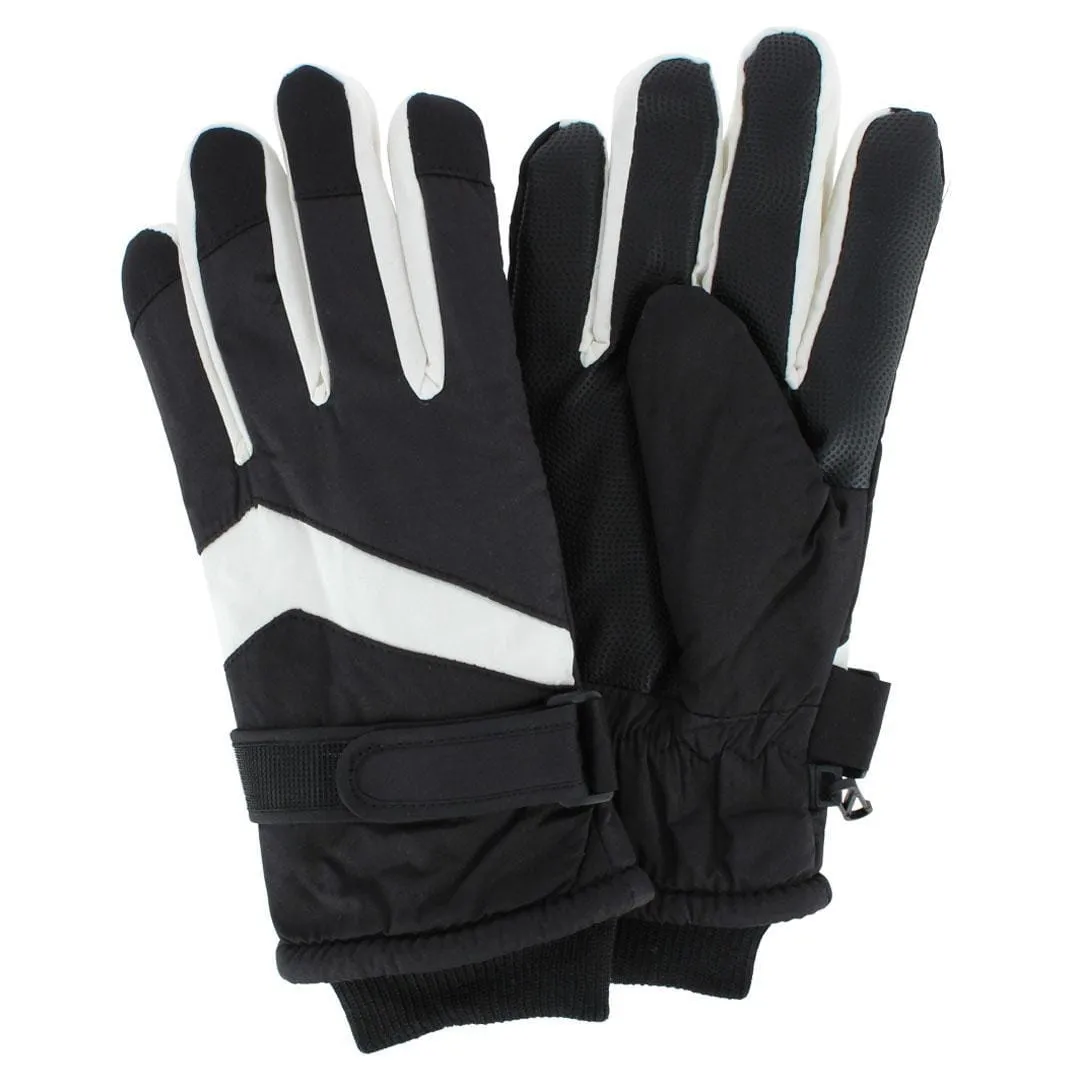 CTM® Adult Winter Ski Gloves with Extended Cuff and Wrist Strap by Wootie sold by Belt Outlet product image thumbnail 2