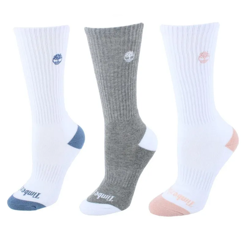 Timberland Women's Half Cushioned Comfort Crew Socks (3 Pack) sold by Belt Outlet