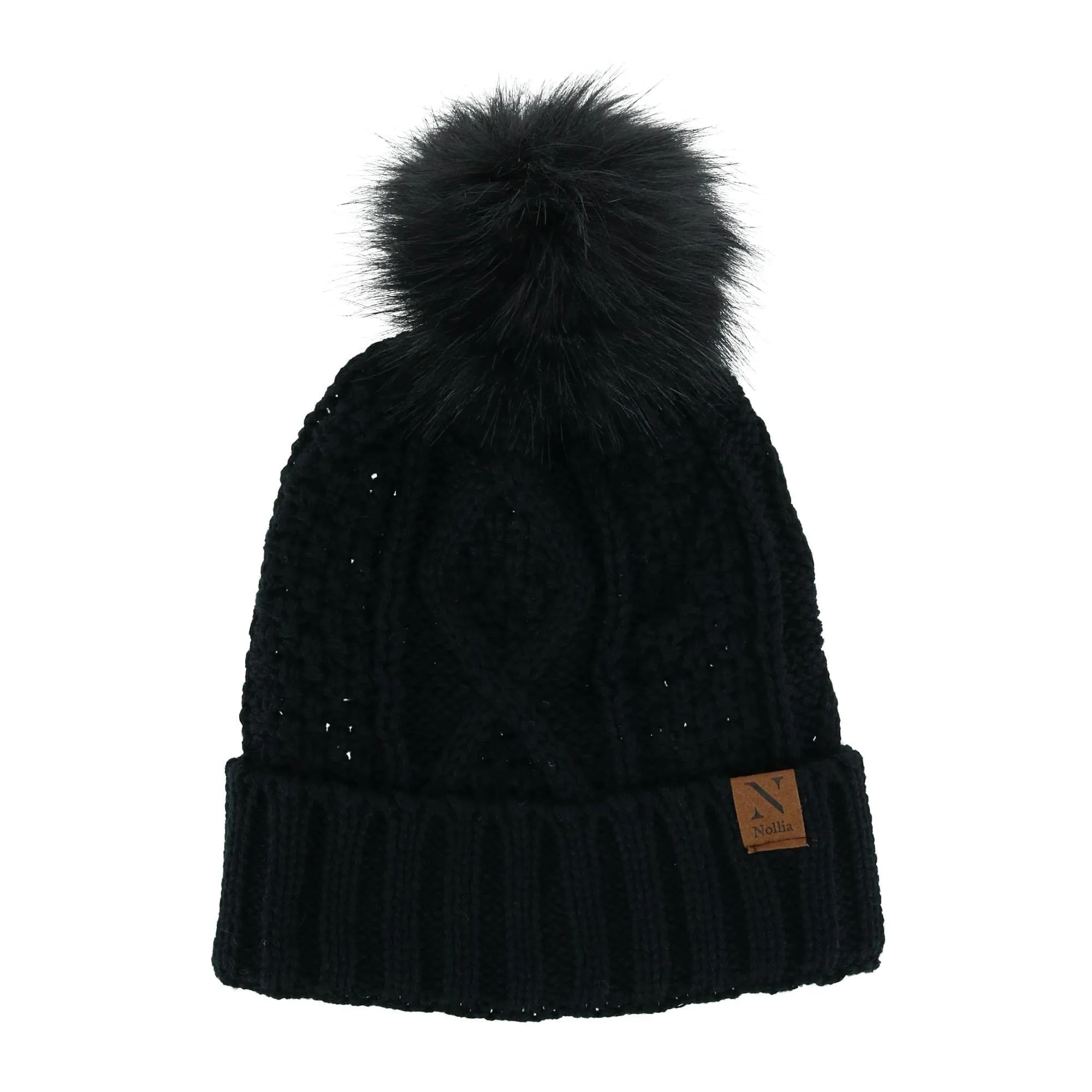 CTM® Women's Winter Knit Pom Hat Gloves & Infinity Scarf Set by Noillia sold by Belt Outlet product image thumbnail 4