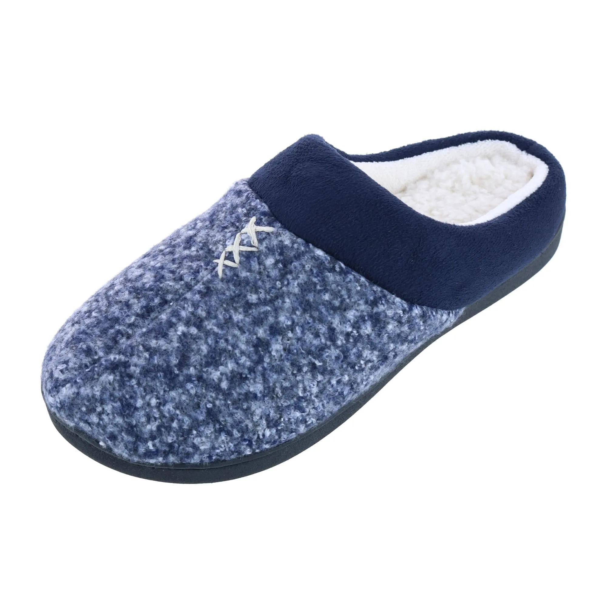 Isotoner Women's Microsuede Heathered Knit Jessie Hoodback Slipper sold by Belt Outlet
