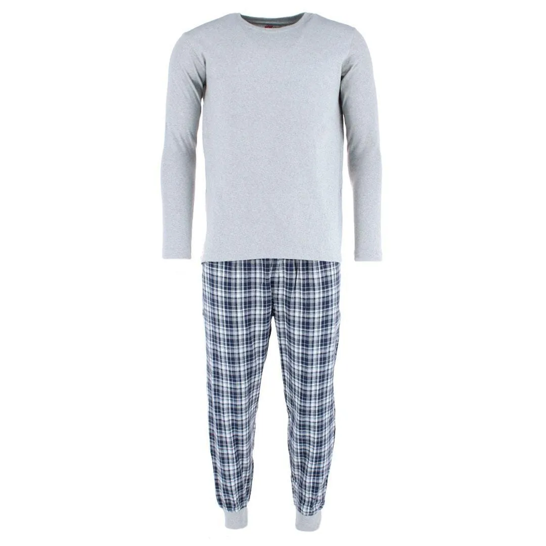 Ten West Apparel Men's Plaid Jogger and Crew Long Sleeve Pajama Set sold by Belt Outlet product image thumbnail 5